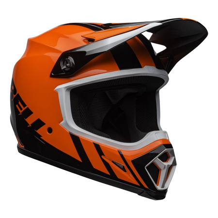 Kask cross BELL MX-9 MIPS DASH ORANGE/BLACK czarny pomarańczowy