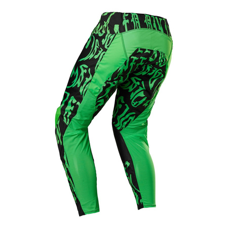 Spodnie cross FOX 180 PERIL FLUORESCENT GREEN czarny zielony fluo