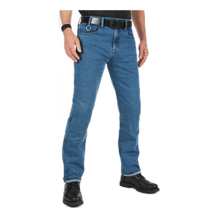 Jeansy motocyklowe PANDO MOTO JAMES REGULAR BLUE niebieski