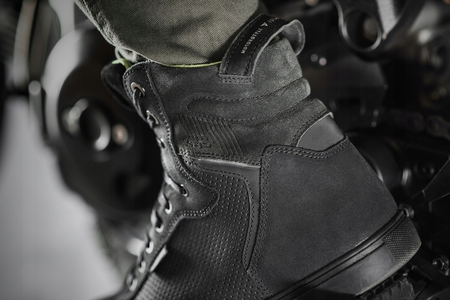 Trampki motocyklowe SHIMA REBEL MEN WP BLACK czarny żółty fluo