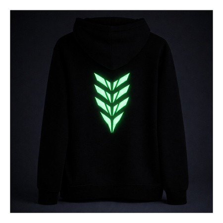 Bluza REBELRUSH NIGHTGLOW ZIP czarny