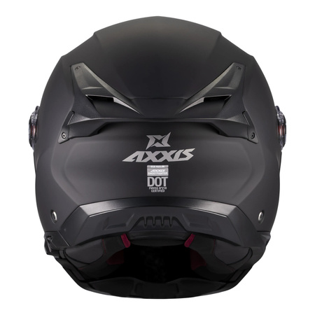 Kask szczękowy AXXIS GHOSTFIGHTER SV SOLID A1 MATT BLACK czarny mat