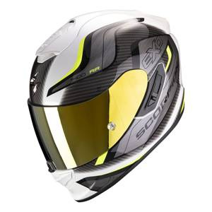 Kask integralny SCORPION EXO-1400 AIR ATTUNE WHITE/FLUO YELLOW biały czarny żółty fluo
