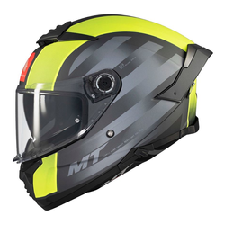 Kask integralny MT THUNDER 4 SV THREADS MATT GREY/GREEN szary żółty fluo zielony