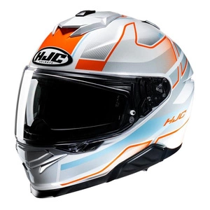 Kask integralny HJC I71 IORIX SILVER/ORANGE srebrny pomarańczowy niebieski
