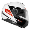 Kask szczękowy SCHUBERTH C5 ECE ECLIPSE RED biały czarny czerwony