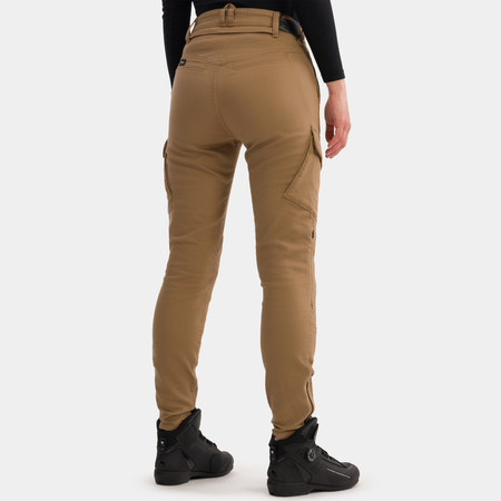 Jeansy motocyklowe damskie SHIMA RECON LADY SAND beżowy