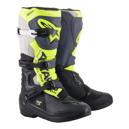 Buty cross ALPINESTARS TECH 3 BLACK/COOL GREY/FLUO YELLOW czarny żółty fluo szary