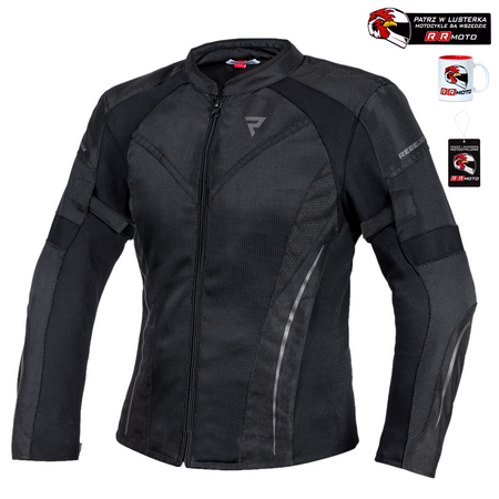 Kurtka tekstylna damska REBELHORN FLUX LADY BLACK czarny