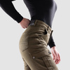 Jeansy motocyklowe damskie OZONE JANE LADY JOGGER FIT OLIVE zielony