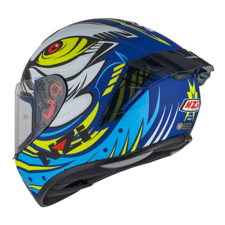 Kask integralny NZI TRENDY OCELO BLUE WHITE SKY BLUE MATT biały niebieski