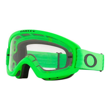 Gogle motocyklowe OAKLEY O FRAME 2.0 PRO XS MX MOTO GREEN CLEAR zielony