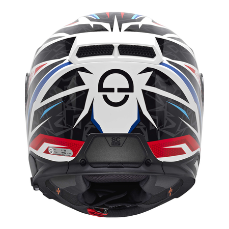 Kask integralny SCHUBERTH S3 ECE THUNDER BLUE biały niebieski czerwony