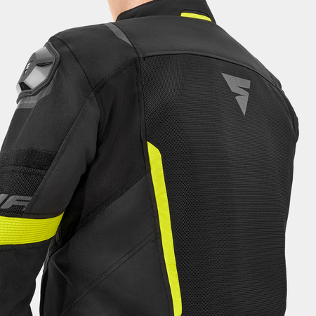 Kurtka tekstylna SHIMA SOLID 2.0 VENTED FLUO czarny żółty fluo