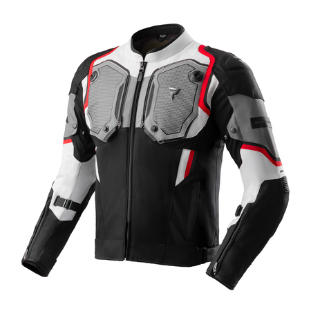 Kurtka tekstylna REBELHORN BORG II BLACK/GREY/RED czarny szary czerwony