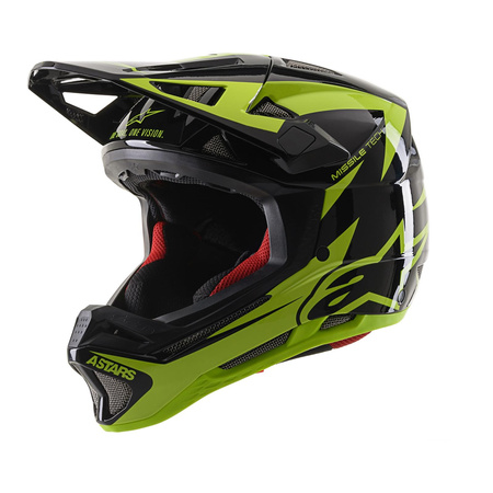 Kask rowerowy ALPINESTARS MISSILE TECH BLACK/FLUO YELLOW czarny żółty fluo