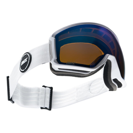 Gogle snowboardowe IMX PEAK WHITE MATT/WHITE SZYBA PODWÓJNA BLUE IRRIDIUM + BROWN biały