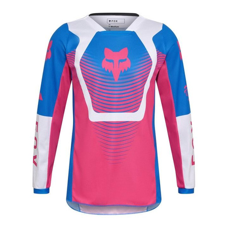 Bluza cross dziecięca FOX JUNIOR 180 COLLECT BLUE/PINK czarny różowy