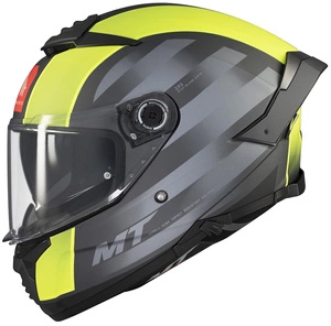 Kask integralny MT THUNDER 4 SV THREADS MATT GREY/GREEN szary żółty fluo zielony