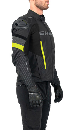Kurtka tekstylna SHIMA SOLID 2.0 FLUO czarny żółty fluo