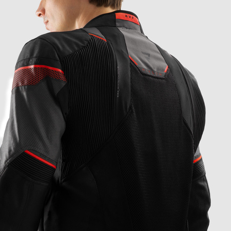 Kurtka tekstylna REBELHORN HIFLOW V BLACK/GREY/RED czarny szary czerwony
