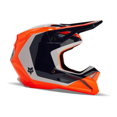 Kask cross FOX V1 NITRO FLUORESCENT ORANGE pomarańczowy fluo granatowy