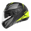 Kask szczękowy SCHUBERTH C4 PRO ECE MERAK YELLOW czarny szary żółty fluo