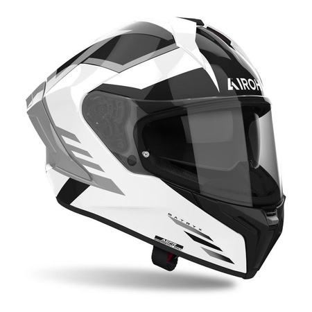 Kask integralny AIROH MATRYX THRON WHITE GLOSS biały szary czarny