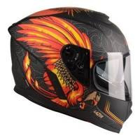 Kask integralny LAZER RAFALE PHOENIX BLACK/YELLOW/RED czarny czerwony pomarańczowy żółty