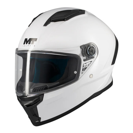 Kask integralny MT STINGER 2 PURE GLOSS PEARL WHITE biały