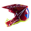 Kask cross ALPINESTARS S-M5 ACTION BRIGHT RED/WHITE/FLUO YELLOW czerwony biały żółty fluo niebieski