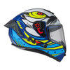 Kask integralny NZI TRENDY OCELO BLUE WHITE SKY BLUE MATT biały niebieski