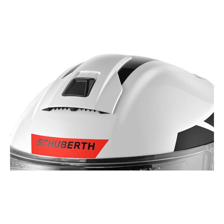 Kask szczękowy SCHUBERTH C5 ECE ECLIPSE RED biały czarny czerwony