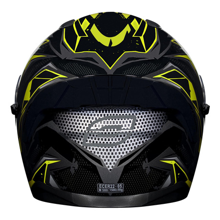 Kask integralny OZONE SPRINT BLACK/GREY/FLO YELLOW szary żółty fluo czarny