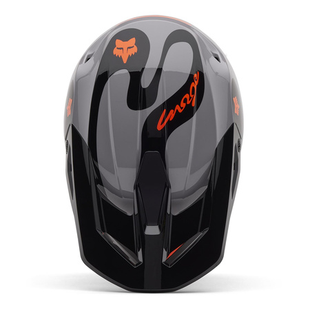 Kask cross FOX V1 EMOTION STEEL GREY szary