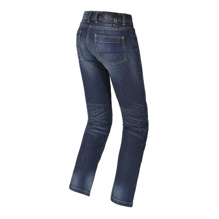 Jeansy motocyklowe damskie SPIDI J-TRACKER LADY LONG DARK BLUE granatowy niebieski