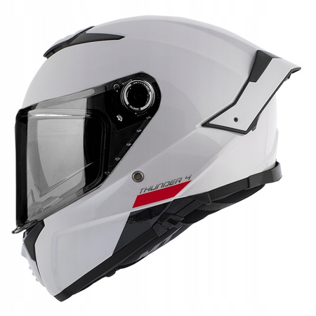 Kask integralny MT THUNDER 4 SV SOLID GLOSS PEARL WHITE biały