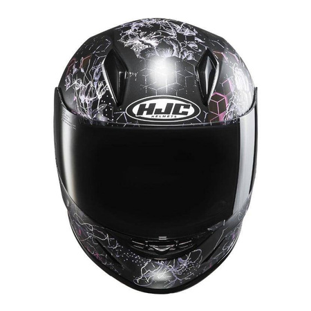 Kask integralny dziecięcy HJC CL-Y VELA BLACK/PINK czarny różowy biały