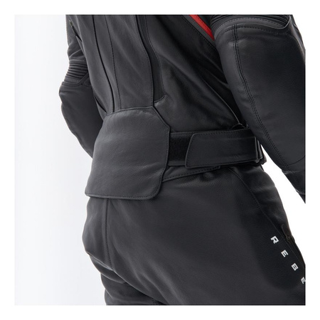 Kurtka skórzana REBELHORN VELOCE BLACK/GREY/FLUO RED czarny szary czerwony fluo