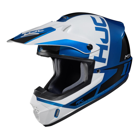 Kask cross HJC CS-MX-II CREED WHITE/BLUE biały niebieski czarny