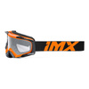 Gogle motocyklowe IMX DUST ORANGE MATT/BLACK SZYBA DARK SMOKE + CLEAR pomarańczowy czarny
