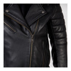 Kurtka skórzana damska OZONE RAMONES MODERN LADY MATT BLACK czarny