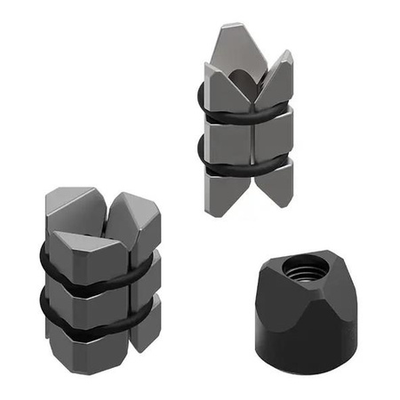 Tulejki rozporowe QUAD LOCK do sztycy główki ramy czarny