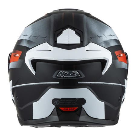 Kask szczękowy NZI COMBI 3 DUO METRIC BLACK RED MATT czarny czerwony