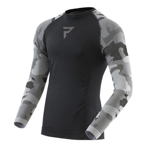 Koszulka termoaktywna REBELHORN FREEZE II CAMO czarny szary