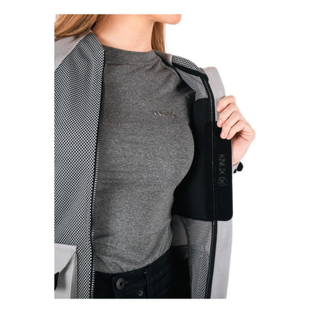Kurtka tekstylna damska KNOX TOR LADY LIGHT GREY szary
