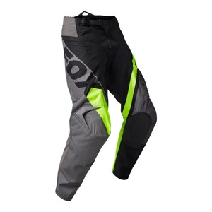 Spodnie cross dziecięce FOX JUNIOR 180 XPOZR PEWTER czarny szary żółty fluo