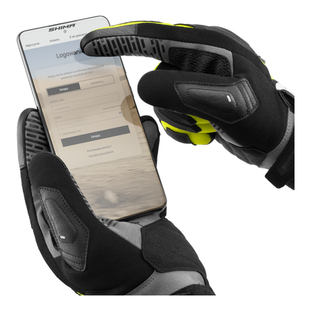 Rękawice miejskie SHIMA BLAZE 3.0 FLUO czarny żółty fluo