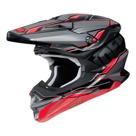 Kask cross SHOEI VFX-WR Allegiant TC-1 czarny szary czerwony