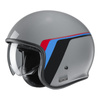 Kask otwarty HJC V30 OSOR GREY szary niebieski czerwony